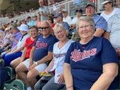 Picture of Twins Fans at the Game.
