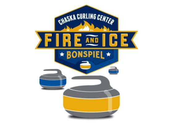 Chaska Fire and Ice Bonspiel Logo