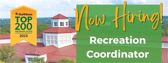 Now Hiring- Recreation Coordinator