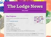 Image of the Cover of the May Lodge News