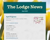 Cover image of the April Lodge Newsletter