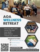 AOA Wellness Retreat - Carver is on Thursday, February 29 at 9:00am. $5 per person