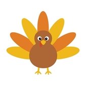 picture of a cartoon turkey