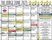 Image of The Lodge June 2023 Calendar