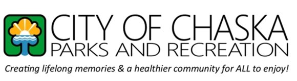 Chaska Parks and Recreation Logo- Creating Lifelong Memories and a Healthier Community for ALL to Enjoy!