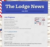 image of the 2023 July Lodge News