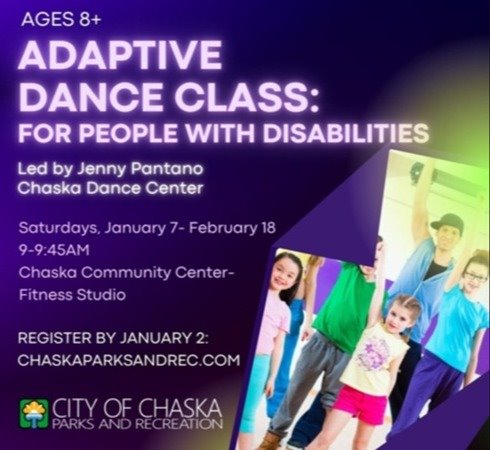 Adaptive Dance Class- Begins Saturday, January 7, 9:00-9:45am