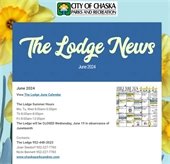Image of the front page of the Lodge June 2024 News