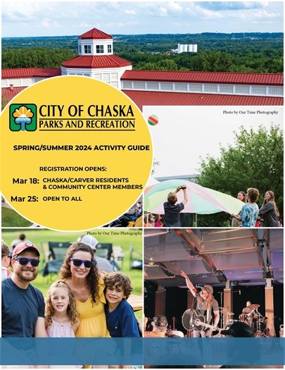 Chaska Parks and Recreation Summer 2024 Activity Guide Cover
