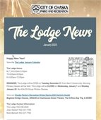 Image of Front Page of Lodge January News