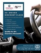 Driver's Safety Class hosted on Tuesday, June 3 from 8:30am-12:30pm for $24 per person.  Please pre-register!