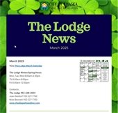 Cover Image of March Lodge News 2025