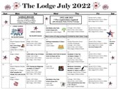 Image of July Lodge Calendar 2022