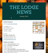 Cover Image of the October Lodge News