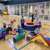 Preschool Kids Playing in the Gym