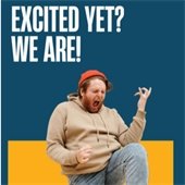 Picture of a person who is very excited