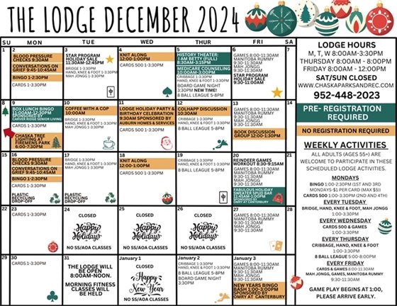 Image of the December 2024 Lodge News & Calendar