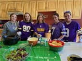 Lodge Team serving at the Tailgating Party