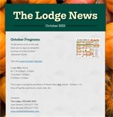 Image of the October 2023 Lodge News