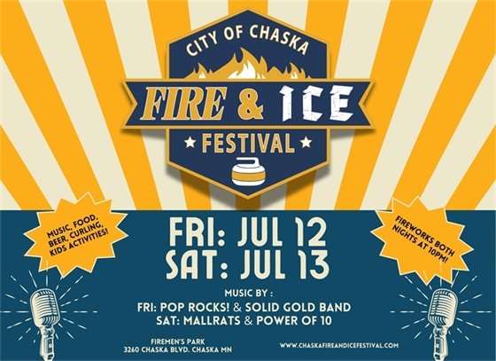 City of Chaska's Fire & Ice Festival is on July 12 & July 13 - Free!