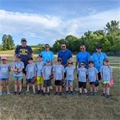 Youth Baseball Team and Coaches