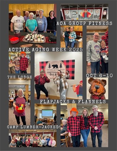 Collage of photos from Active Aging Week 2025