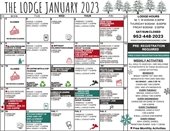 Image of January 2023 Lodge Calendar