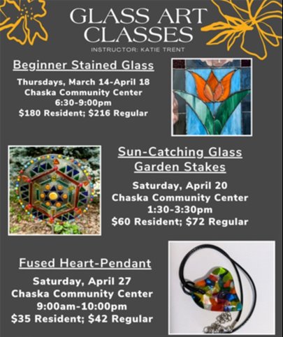 Glass Art Classes offered by Artist, Katie Trent