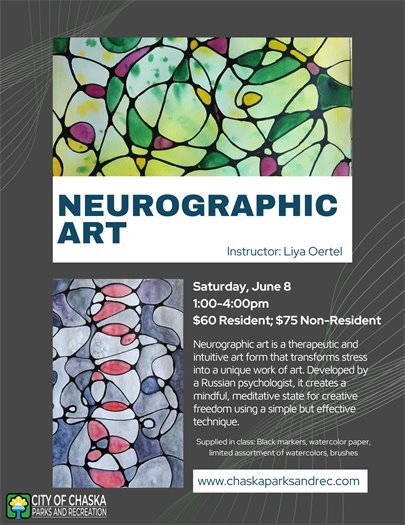 Neurographic Art- Saturday, June 8, 1:00-4:00pm