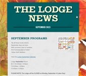 Fall image of the Lodge September Newsletter