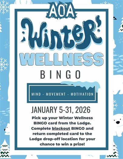 AOA Winter Wellness Bingo