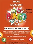 Box Lunch Bingo is Monday, June 9 from 11:00am-12:30pm for $10 per person.