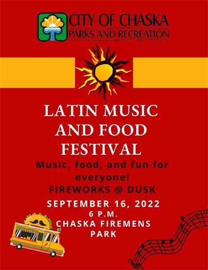Latin Music and Food Festival- Friday, September 16th