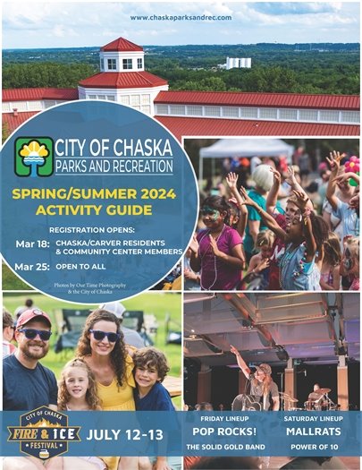 Chaska Parks and Recreation Summer 2024 Activity Guide Cover