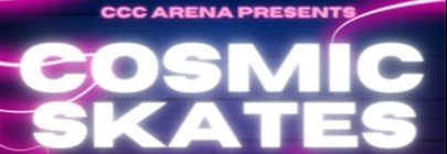 Cosmic Skate event at the Chaska Community Center, Friday, March 8, 7:15-8:15pm
