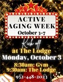 Active Aging Week Kick-off, Monday October 3