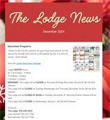 Cover image of December Lodge News